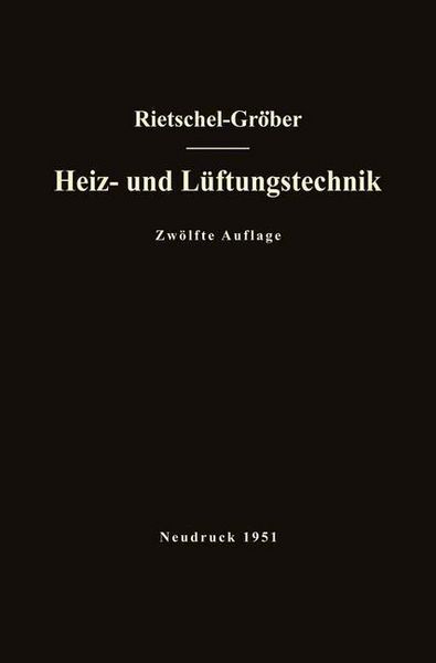 Produktbild: H. Rietschels Lehrbuch der Heiz- und L&uuml;ftungstechnik