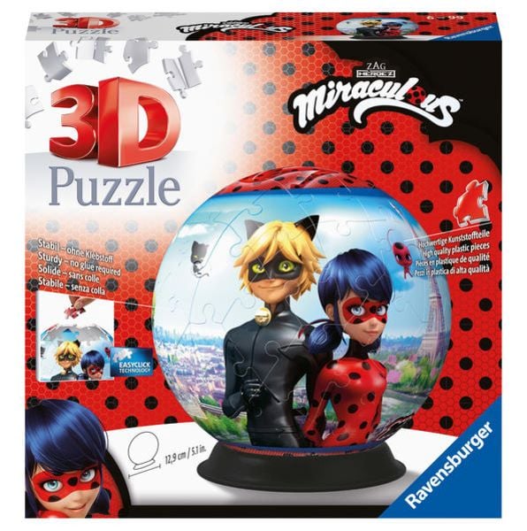 3D Puzzle Ravensburger Miraculous 72 Teile
