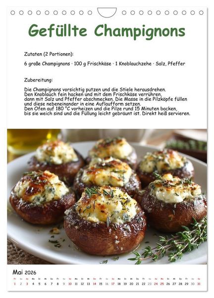 Produktbild: Low Carb - Rezepte ohne Kohlenhydrate zum Abnehmen (Wandkalender 2026 DIN A4 hoch), CALVENDO Monatskalender