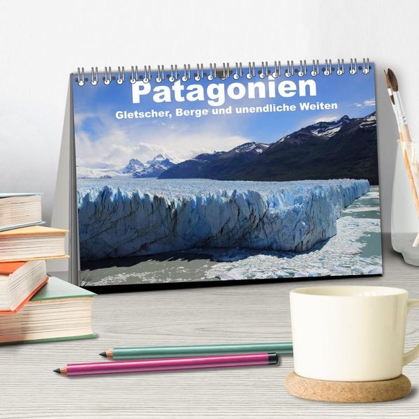 Produktbild: Patagonien, Gletscher, Berge und unendliche Weiten (Tischkalender 2027 DIN A5 quer), CALVENDO Monatskalender