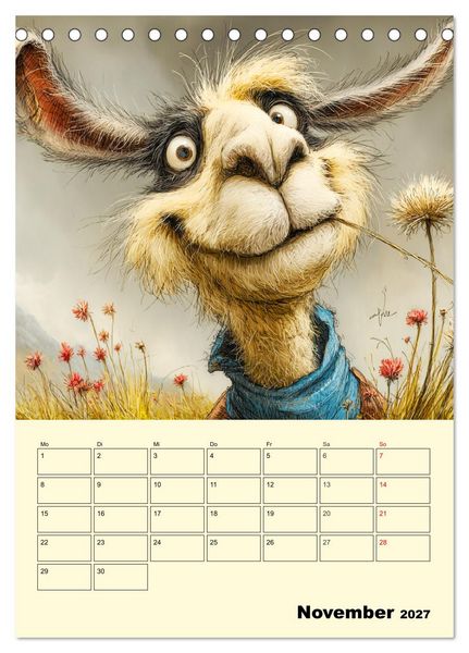 Produktbild: Lama la Vida. Lama-Momente zwischen Humor und Charakter (Tischkalender 2027 DIN A5 hoch), CALVENDO Monatskalender