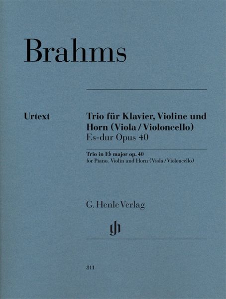 Produktbild: Johannes Brahms - Horntrio Es-dur op. 40