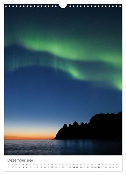 Produktbild: Nordlichter &ndash; Farbenspiel der Nacht (Wandkalender 2026 DIN A3 hoch), CALVENDO Monatskalender