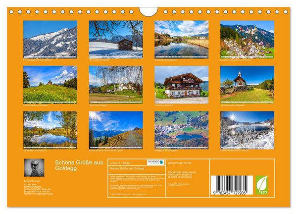 Produktbild: Sch&ouml;ne Gr&uuml;&szlig;e aus Goldegg (Wandkalender 2026 DIN A4 quer), CALVENDO Monatskalender