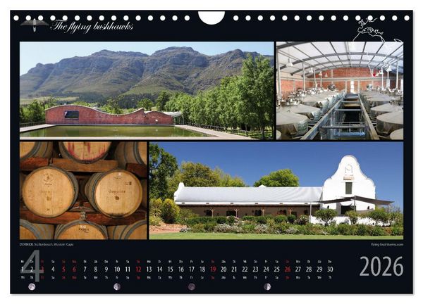Produktbild: Wein & Architektur 2026 (Wandkalender 2026 DIN A4 quer), CALVENDO Monatskalender
