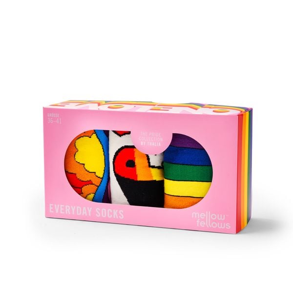 Produktbild: 3er Set Socken "Rainbow", Gr. 36-41