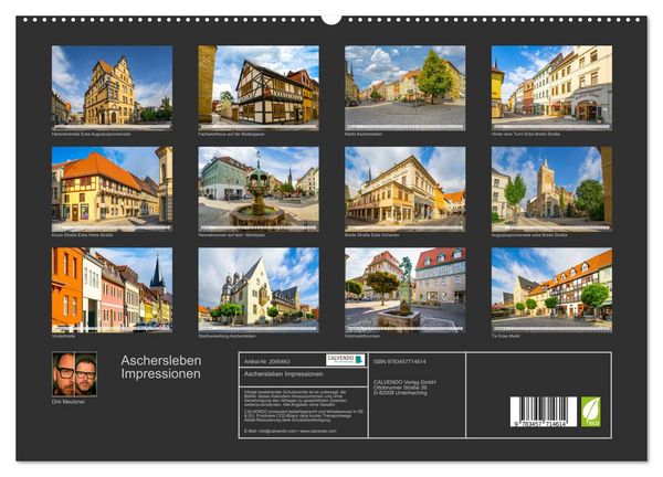 Produktbild: Aschersleben Impressionen (hochwertiger Premium Wandkalender 2026 DIN A2 quer), Kunstdruck in Hochglanz