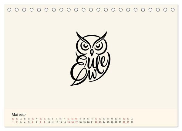 Produktbild: Buchstabentiere (Tischkalender 2027 DIN A5 quer), CALVENDO Monatskalender