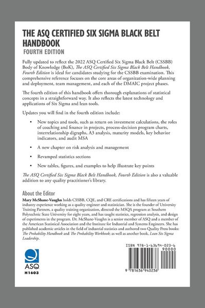 Produktbild: The ASQ Certified Six Sigma Black Belt Handbook, Fourth Edition