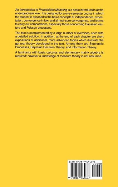 Produktbild: An Introduction to Probabilistic Modeling