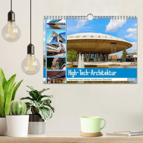 Produktbild: High-Tech-Architektur - Impressionen eines modernen Baustils (Wandkalender 2026 DIN A4 quer), CALVENDO Monatskalender