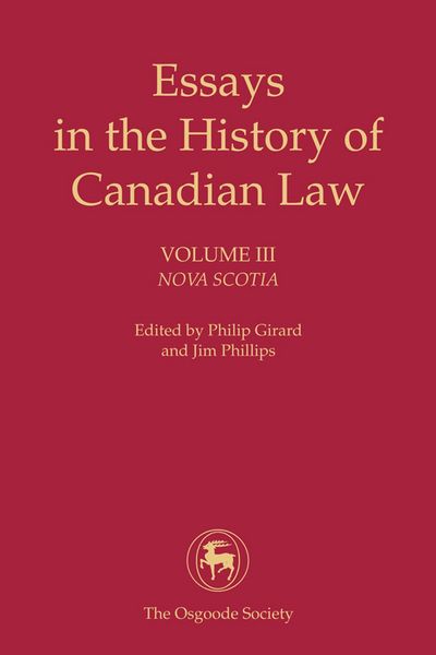 Produktbild: Essays in the History of Canadian Law, Volume III