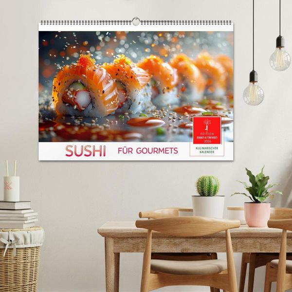 Produktbild: Sushi f&uuml;r Gourmets (Wandkalender 2026 DIN A2 quer), CALVENDO Monatskalender