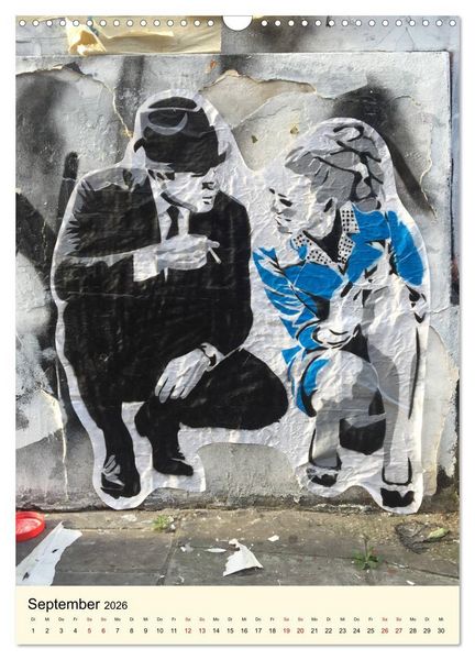 Produktbild: StreetArt London (Wandkalender 2026 DIN A3 hoch), CALVENDO Monatskalender