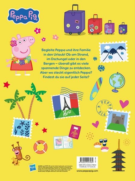 Produktbild: Peppa Pig: Wo ist Peppa? Mein Urlaubs-Wimmelbuch