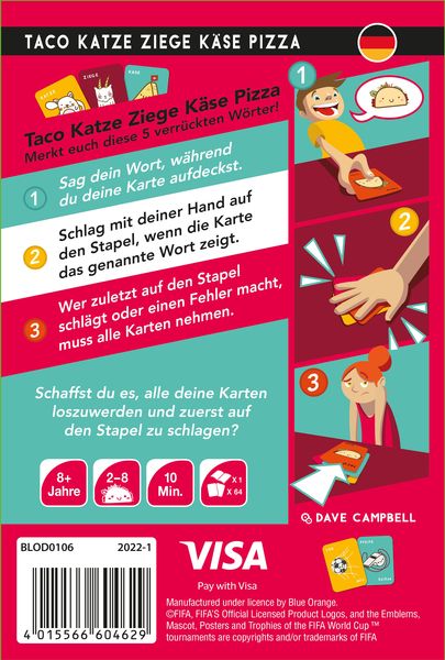 Produktbild: Blue Orange - Taco Katze Ziege Käse Pizza, FIFA-Edition