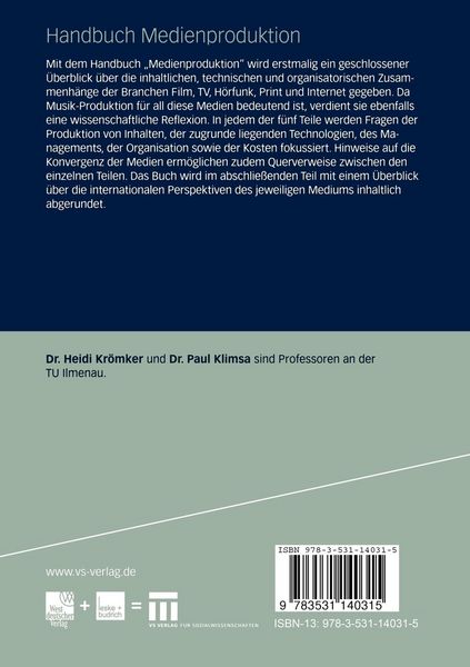 Produktbild: Handbuch Medienproduktion