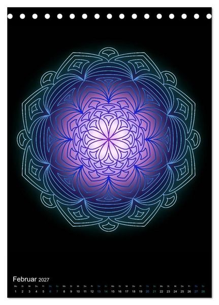 Produktbild: Mandala-Kalender 2027 (Tischkalender 2027 DIN A5 hoch), CALVENDO Monatskalender