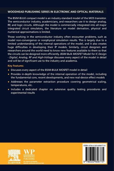 Produktbild: BSIM-Bulk MOSFET Model for IC Design - Digital, Analog, RF and High-Voltage