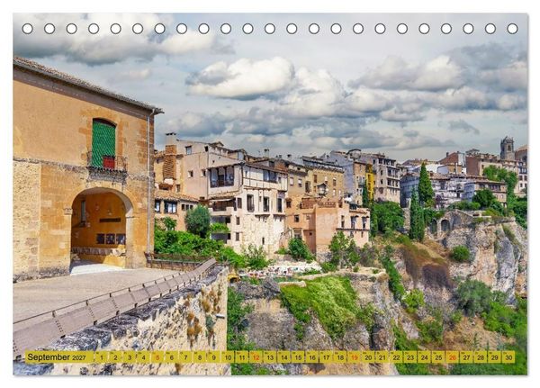 Produktbild: Die h&auml;ngenden H&auml;user von Cuenca (Tischkalender 2027 DIN A5 quer), CALVENDO Monatskalender