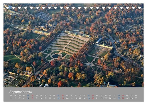 Produktbild: Potsdam von Oben (Tischkalender 2026 DIN A5 quer), CALVENDO Monatskalender