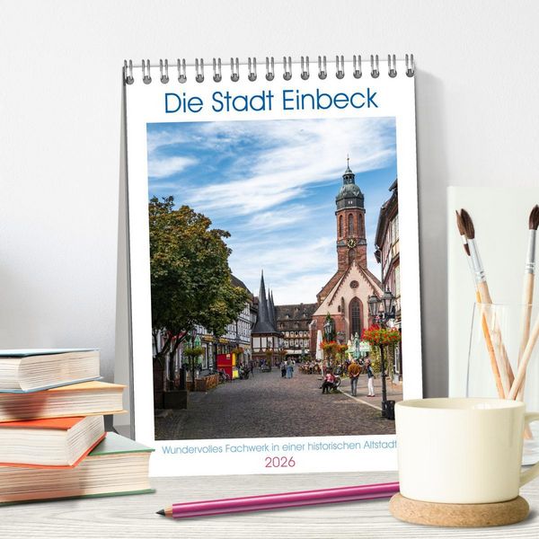 Produktbild: Die Stadt Einbeck (Tischkalender 2026 DIN A5 hoch), CALVENDO Monatskalender