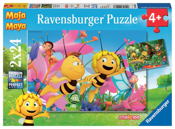 Produktbild: Puzzle Ravensburger Die kleine Biene Maja 2 X 24 Teile