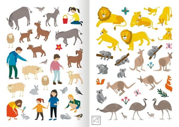 Produktbild: MINI-Stickerheft &ndash; Im Zoo