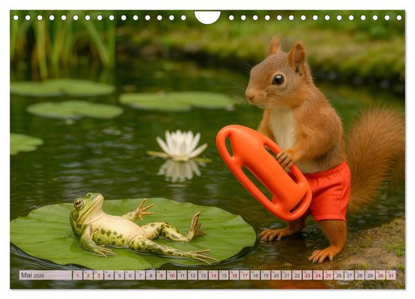 Produktbild: Die geheime Welt der Eichh&ouml;rnchen (Wandkalender 2026 DIN A4 quer), CALVENDO Monatskalender