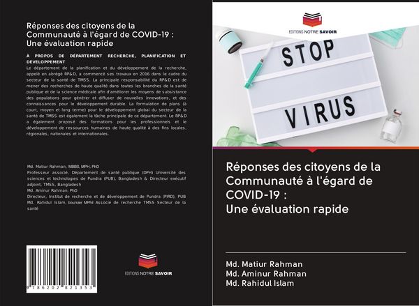 Produktbild: R&eacute;ponses des citoyens de la Communaut&eacute; &agrave; l'&eacute;gard de COVID-19 : Une &eacute;valuation rapide