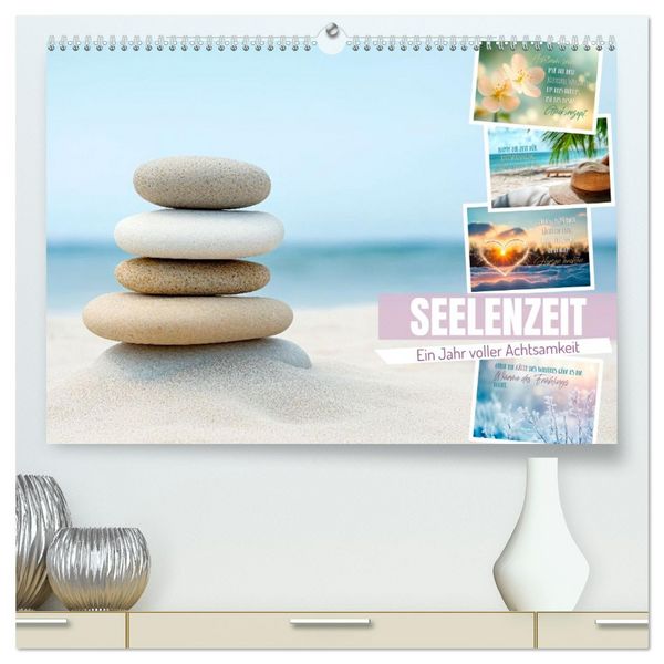 Produktbild: SEELENZEIT Ein Jahr voller Achtsamkeit (hochwertiger Premium Wandkalender 2026 DIN A2 quer), Kunstdruck in Hochglanz
