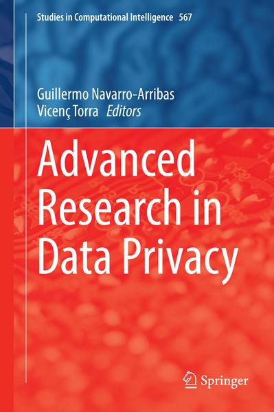 Produktbild: Advanced Research in Data Privacy