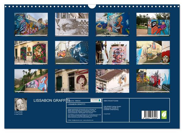 Produktbild: LISSABON GRAFFITI (Wandkalender 2026 DIN A3 quer), CALVENDO Monatskalender