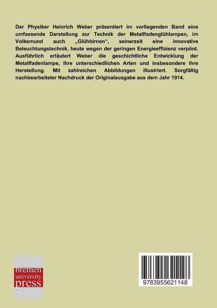 Produktbild: Die elektrischen Metallfadengl&uuml;hlampen