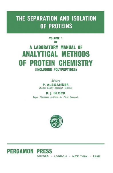 Produktbild: The Separation and Isolation of Proteins