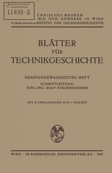 Produktbild: Bl&auml;tter f&uuml;r Technikgeschichte