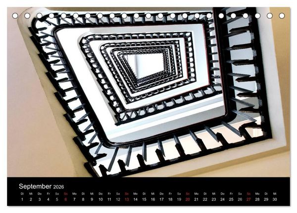 Produktbild: Faszination Treppen (Tischkalender 2026 DIN A5 quer), CALVENDO Monatskalender