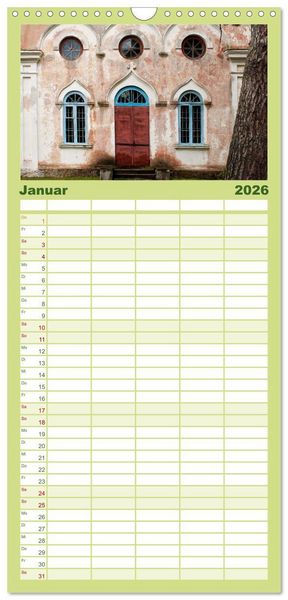 Produktbild: Familienplaner 2026 - Das Baltikum - Unterwegs in faszinierenden Kulturlandschaften mit 5 Spalten (Wandkalender, 21 x 45 cm) CALVENDO