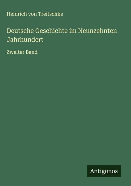 Produktbild: Deutsche Geschichte im Neunzehnten Jahrhundert