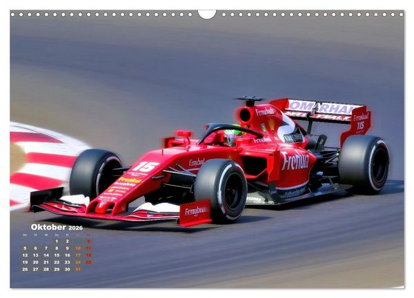 Produktbild: Formel E, Strom, Speed und Sieg (Wandkalender 2026 DIN A3 quer), CALVENDO Monatskalender