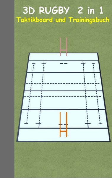 Produktbild: 3D Rugby 2 in 1 Taktikboard und Trainingsbuch