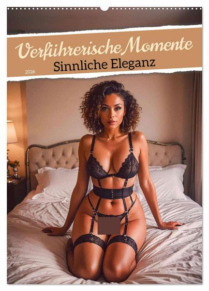 Produktbild: Verf&uuml;hrerische Momente - Sinnliche Eleganz (Wandkalender 2026 DIN A2 hoch), CALVENDO Monatskalender