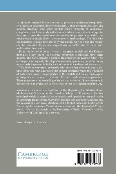 Produktbild: Forecasting, Structural Time Series Models and the Kalman Filter