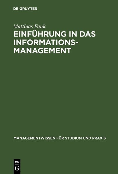 Produktbild: Einf&uuml;hrung in das Informationsmanagement