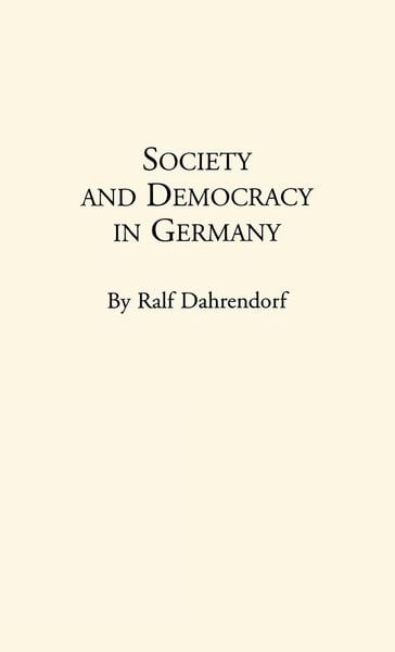 Produktbild: Society and Democracy in Germany