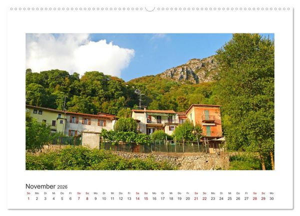 Produktbild: Valsolda. Malerische D&ouml;rfer am Luganer See (Wandkalender 2026 DIN A2 quer), CALVENDO Monatskalender