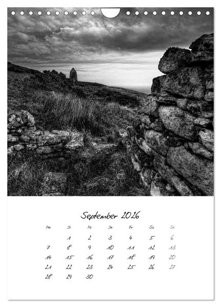 Produktbild: Schottland Monochrom (Wandkalender 2026 DIN A4 hoch), CALVENDO Monatskalender
