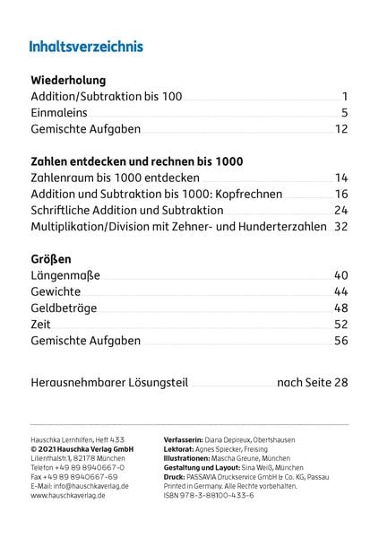 Produktbild: Mein &Uuml;bungsheft Rechnen 3. Klasse