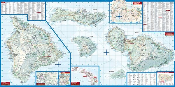 Produktbild: Hawaiian Islands 1 : 200 000 / 1 : 400 000