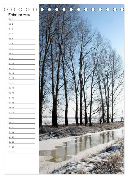 Produktbild: Land Brandenburg im Wechsel der Jahreszeiten (Tischkalender 2026 DIN A5 hoch), CALVENDO Monatskalender